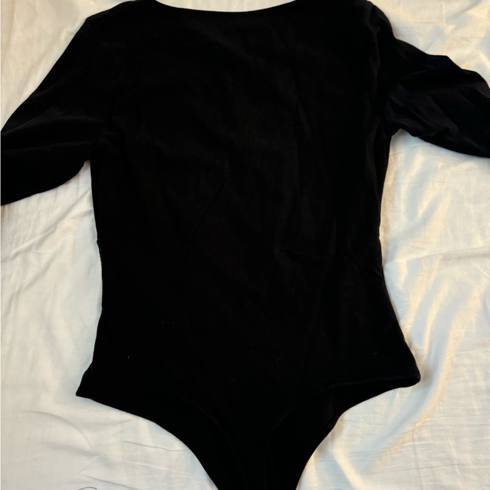 Black long sleeve b neck Abercrombie & Fitch bodysuit size large